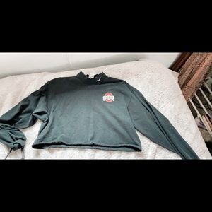 Black cropped Nike Ohio State turtle neck